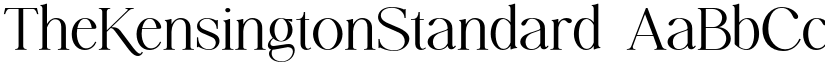 TheKensingtonStandard font