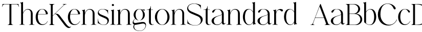 TheKensingtonStandard font