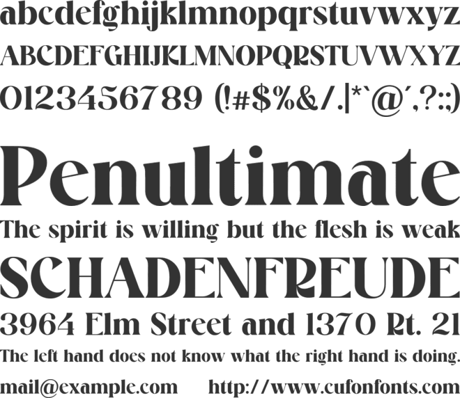 MystiqueKronova font preview