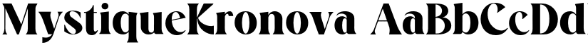 MystiqueKronova font