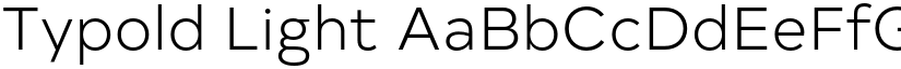 Typold Light font