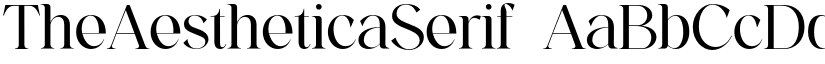 TheAestheticaSerif font