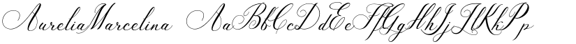 AureliaMarcelina font