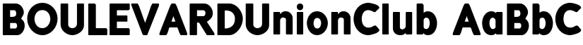 BOULEVARDUnionClub font