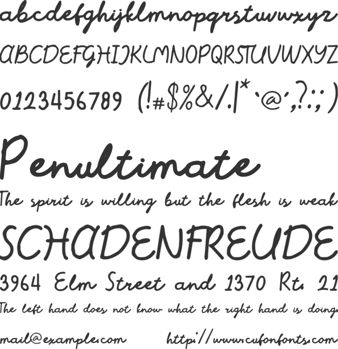 HolidayRegency font preview