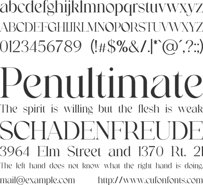 MarbleCrown font preview