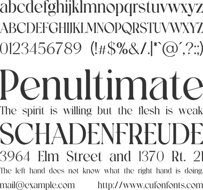 PHANTOMMONARCH font preview