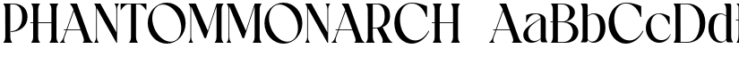 PHANTOMMONARCH font