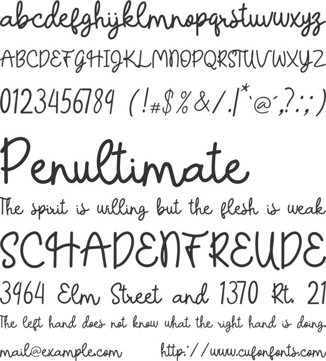 VintageParadise font preview