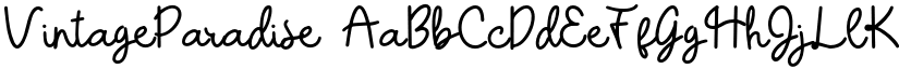 VintageParadise font