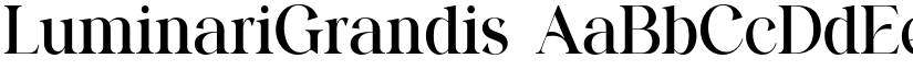 LuminariGrandis font