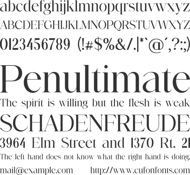ANTHOLOGYParadise font preview