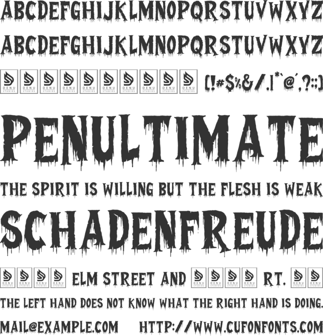 Examinus font preview