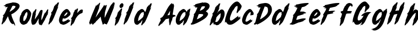 Rowler Wild font