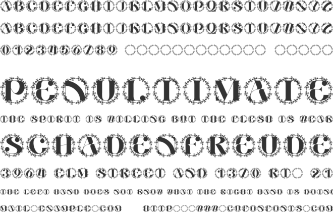 Linea Monogram font preview