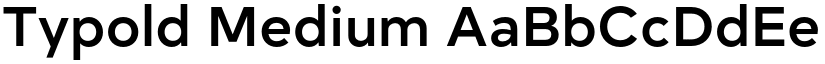 Typold Medium font