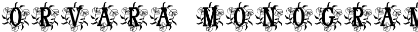 Orvara Monogram font download