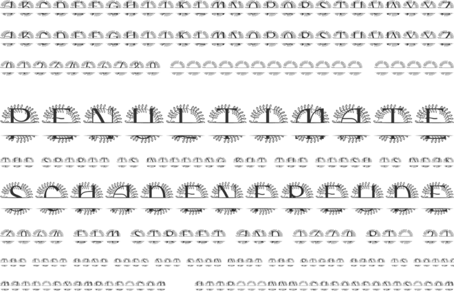 Novara Split Monogram font preview