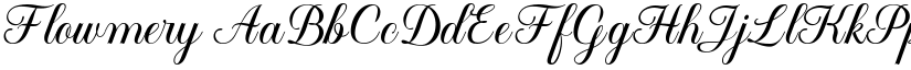 Flowmery font