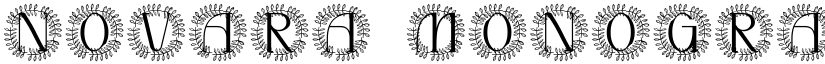 Novara Monogram font