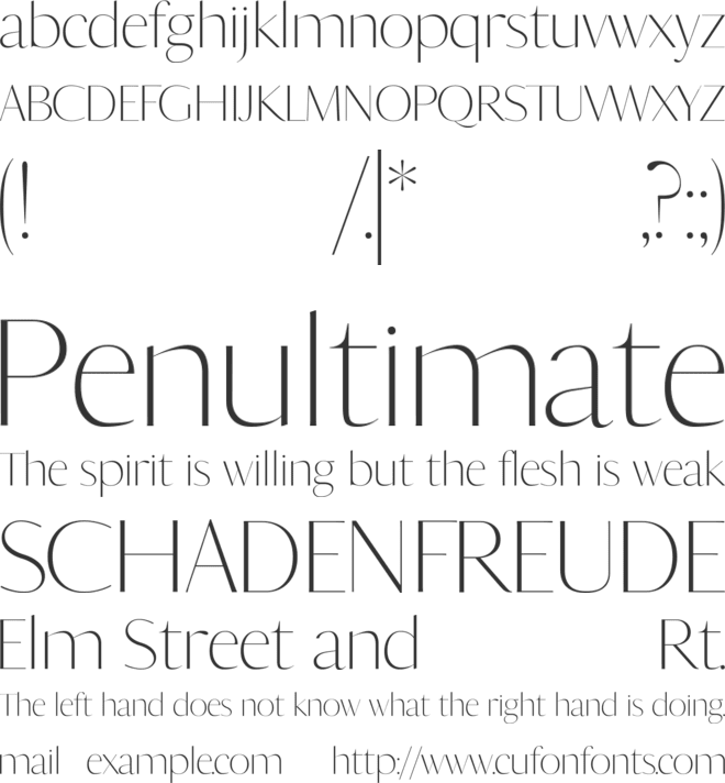 VISCOMO font preview