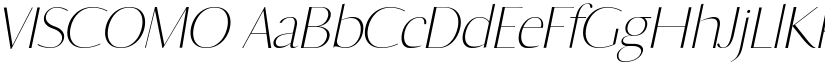 VISCOMO font