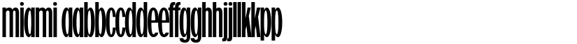 miami font
