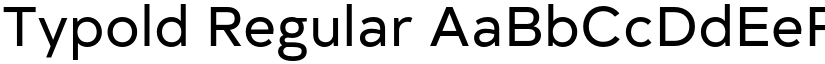 Typold Regular font