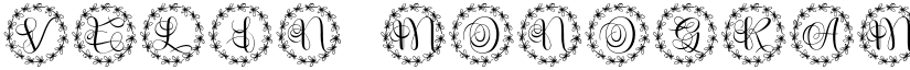 Velin Monogram font