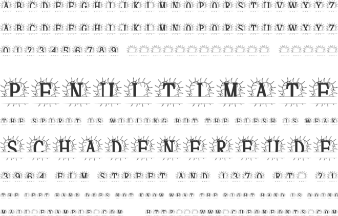 Rosalith Split Monogram font preview