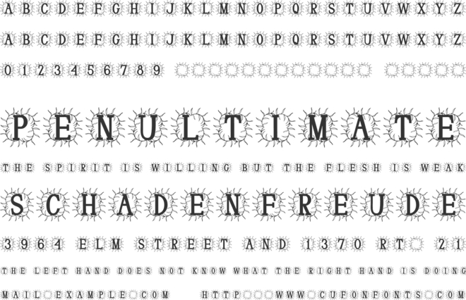 Rosalith Monogram font preview