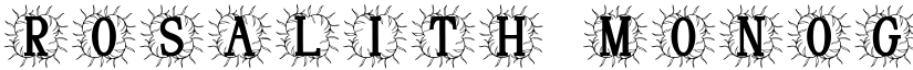 Rosalith Monogram font