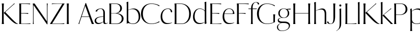 KENZI font