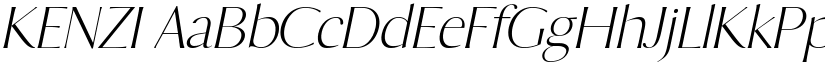 KENZI font