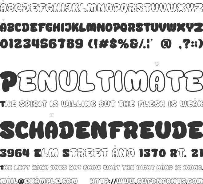 Renos Boxe font preview