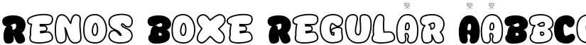 Renos Boxe Regular font