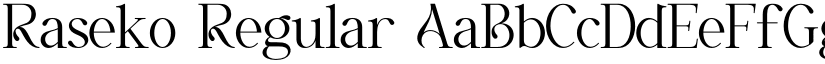 Raseko Regular font