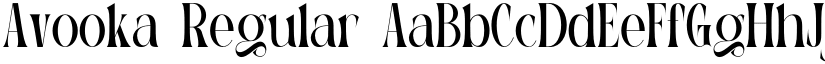 Avooka Regular font