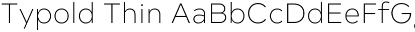 Typold Thin font