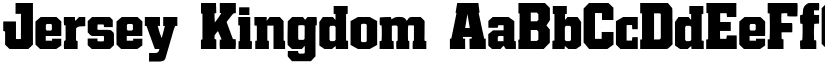 Jersey Kingdom font