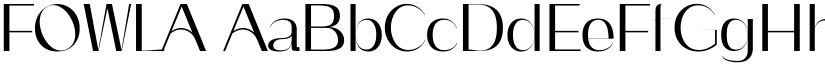 FOWLA font