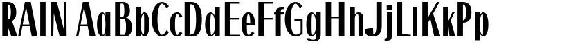 RAIN font
