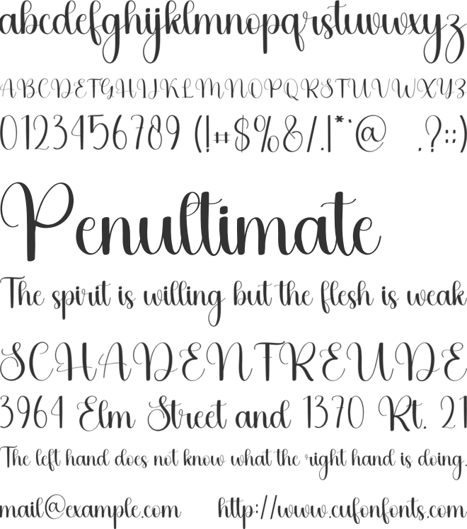Welcome Sunshine font preview