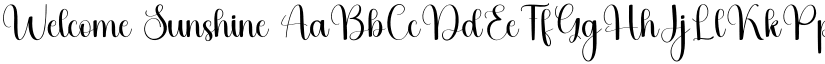 Welcome Sunshine font download
