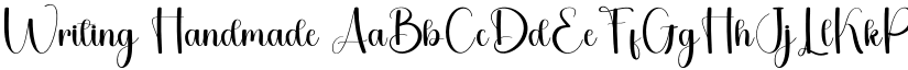 Writing Handmade font