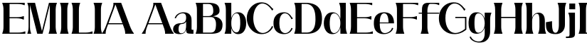 EMILIA font