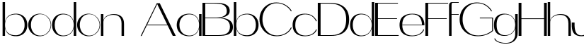 bodon font