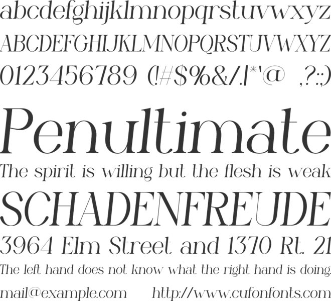 Selaras font preview