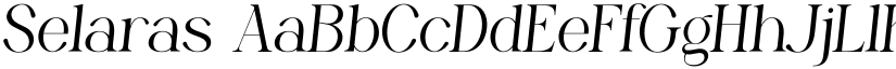 Selaras font