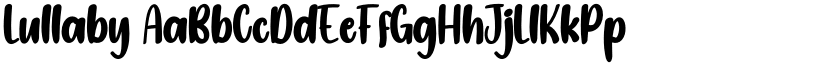 Lullaby font
